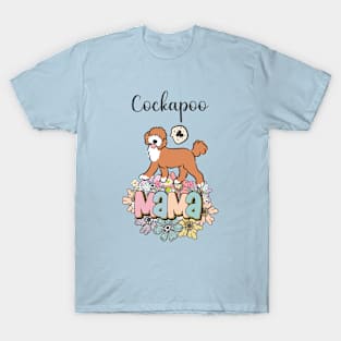 Red and White Cockapoo Mama  2 T-Shirt